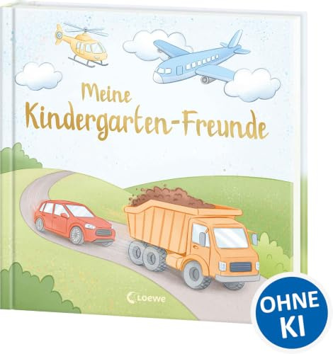 Meine Kindergarten-Freunde (neu) - Fahrzeuge: Wunderschönes Eintragbuch für die besten Freund*innen aus dem Kindergarten - Das perfekte Geschenk für Fahrzeug-Fans ab 3 Jahren (Eintragbücher)