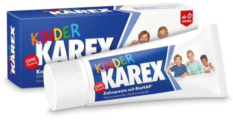 Dentifrice Karex Kinder, 50 ml, Pâte, Blanc, Sans saveur, Enfant