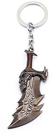 FEIDIAO G O War 4 Spiel Schlüsselanhänger Schlüsselring Kui Ye Axe Hammermesser Modell Männer Cosplay Auto Schlüssel Chian (B)