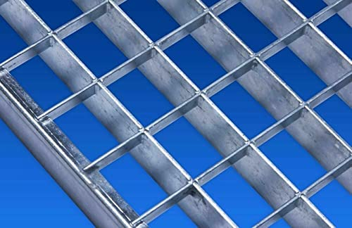 Industrie Gitterrost verzinkt 1000x1000mm Maschenweite 30x30mm Gesamthöhe 30mm