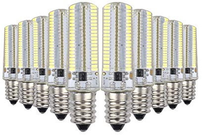 LELAMP 10 PCS E11 7W 152 LED 3014 SMD Lampadina LED 600-700 lm Freddo Bianco Dimmable Silicone LED Bulbs Cereale AC 220V (Dimensione : 110v$Cold White)
