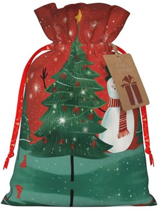 DURAGS Geschenktasche mit Kordelzug, schicke Stoff-Geschenktüte für Weihnachten, ideal für jeden Anlass