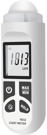 DELURA YD32 Beleuchtungsstärkemessgerät Photometer Beleuchtungsstärkemessgerät Hochpräzises Photometer Beleuchtungsstärke Helligkeitstester Lumentester