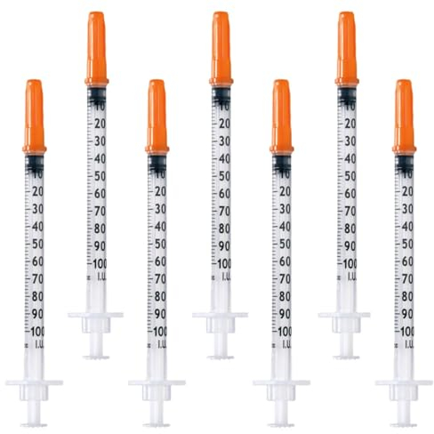 20 Stück 1 ml/cc Plastiktube (31G x 6mm) Mehrzweck-Messwerkzeuge, Einzeln verpackt, Laborzubehör