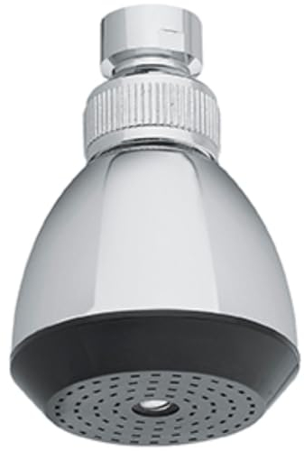 Schläfer 134110 | Soffione Doccia Universale, Cornetta Doccia 6 cm, Getto a Pioggia ad Alta Pressione, Soffione Ø 62mm, Ideale per Doccia Bagni e Piscine Pubbliche, Snodo Regolabile Universale G 1/2