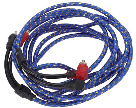 TUCKBOLD Câblage D'Amplificateur Audio Pour Voiture 2,8M 9,19Ft Compatible | Câblage D'Amplificateur Audio Complet Bleu 1 Pièce