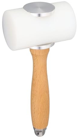 Mazo de Martillo para Tallar Cuero con de Madera, Mazo de Martillo para Tallar Cuero, de Madera, para Proyectos de Artesanía en Cuero, Estampado y Punzonado (en forma de T)