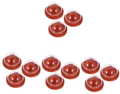 Alipis 12pcs Miniature Glass Display Dome Plant Dome Glass Display Case Wood Base for Fairy Lights and Flower Covers