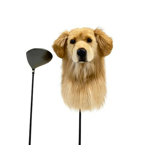FurEverClone Golden Retriever Golf Club Covers - Custom, Protective & Adorable for Your Golf Gear