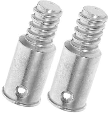 American Style Gewindespitzen aus Aluminiumlegierung, 2 Stück, Silber | Metallstangen und Mopps, Vielseitig Einsetzbar, Einfache Montage und Sicherer Halt