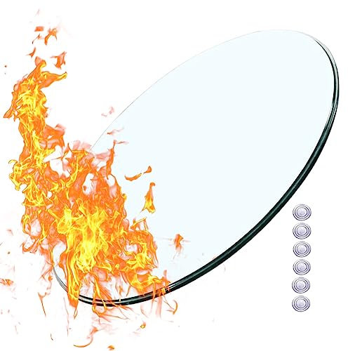Tischplatte, rund, gehärtetes Glas, 80 cm, 90 cm, 100 cm, langlebig und robust für Ess- oder Kaffeetische, elegante runde Glasoberfläche, perfekt für Zuhause oder Büro
