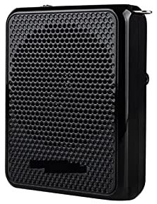 JOLIANE Amplificador de Voz Digital Recargable Amplificador inalámbrico con micrófono con Cabeza for guías turísticos Discurso de Maestros(Black Wireless)