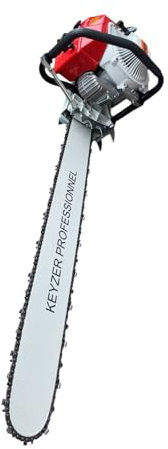 Tronçonneuse Thermique Professionnelle Keyzer, 105cc, Guide 90cm, Moteur 2 Temps, Acier