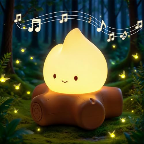 IHALO Lampe de Chevet Portable Bruit Blanc Bébé avec Lumière Nuit 2 Couleurs Lumière Nuit Bébé 5 Bruit Blanc Sons Relaxants pour Dormir, Voyage, USB Rechargeable pour Enfants Adults