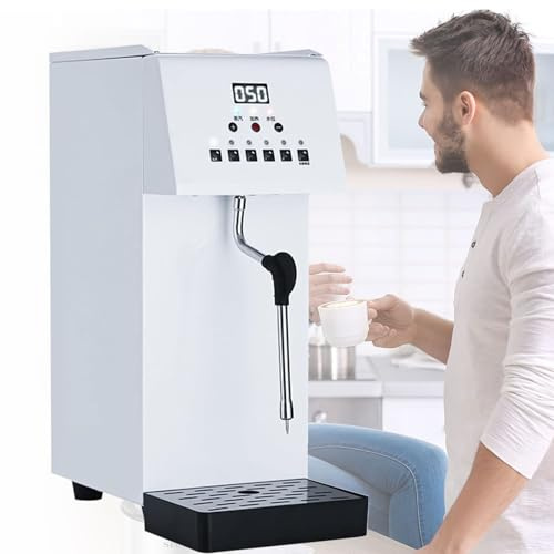 Montalatte elettrico commerciale e vaporizzatore con display a LED, riscaldamento rapido da 2500 W, grande capacità da 6 litri per bar e sale da tè