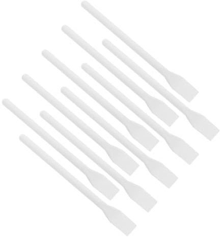 Tofficu 10 Stück Teiliges Kunststoff Spachtel Leichter Klebstoff für Präzises Auftragen Vielseitig Einsetzbar für DIY Farben Kosmetik und Bastelprojekte Kompakt und Wiederverwendbar
