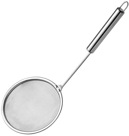 Skimmer Spoon Filter in acciaio inossidabile in acciaio inossidabile Manico lungo Pentola calda Skimmer Grease Foam Casa Casa (Piccolo)
