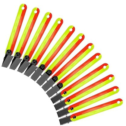 Laikoutd 12Pcs Reflektierende Trail Markierung Band Baum Marker Mit Clip Jagd Reflektor Hohe Sichtbarkeit Marker Trail Markierung