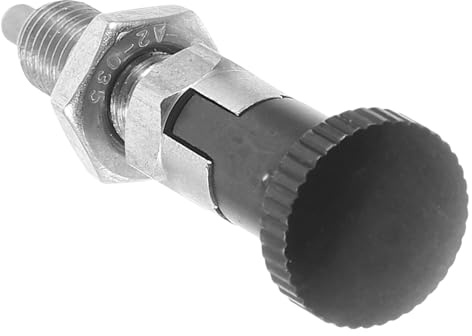 ASAKKURA Stainless Steel Self-Locking Knob Spring Plunger Locking Pin Fine-Toothed Quick Release Indexing Plunger for Rolling Toolbox Stability and Easy