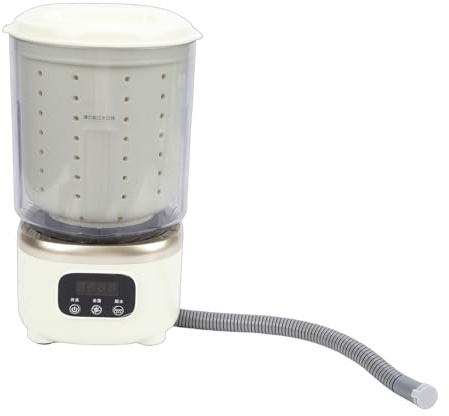 Oreilet Bärbar Tvättmaskin, 2L Mini Underkläder Tvättmaskin, USB Uppladdningsbar Liten Automatisk för Strumpor Babykläder Resor Husbil Lägenhet Hotell Dorm
