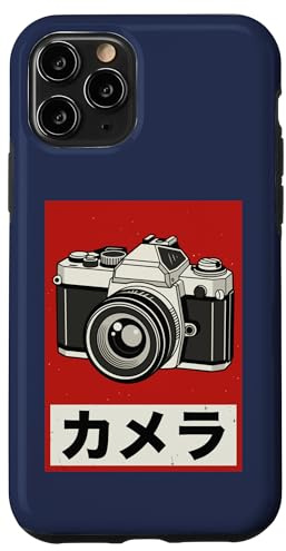 Vintage Japanese Analog SLR Camera Retro Photographer Film Case for iPhone 11 Pro