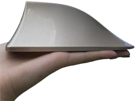 Antenne aileron de Requin pour Voiture, Radio FM, Remplacement d'antenne, Style Automobile, décoration d'antenne de Toit Antenne Automobile Antennes Audio et vidéo pour au(Gold)