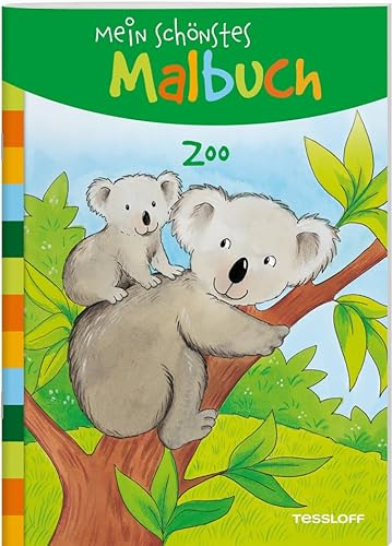 Mein schönstes Malbuch. Zoo: Malen für Kinder ab 5 Jahren (Malbücher und -blöcke)