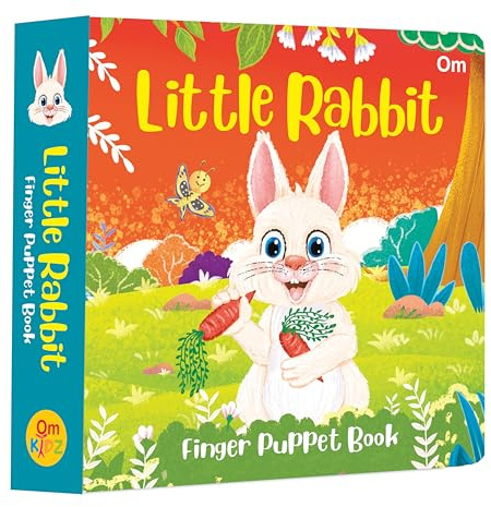 Little Rabbit Finger Puppet Book - Fun Activities Board books for Kids – Picture Book