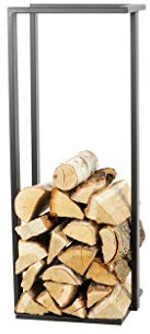 MAGNUS Brennholzregal R136A Schwarz Kaminregal Holzregal Ofenregal