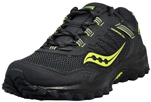 Saucony Men's Versafoam Excursion TR13 Trail Running Shoe, Grey/Citron, 10.5