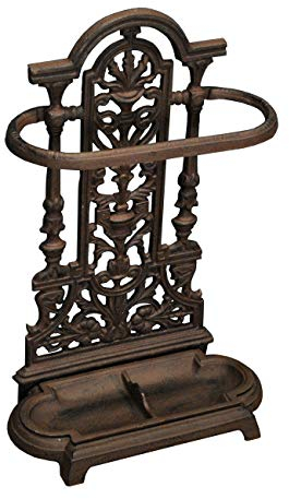 Selections Cast Iron Traditional Umbrella Storage Stand with Drip Tray