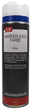 SDV Chemie Markierungsfarbe Blau 1x 500ml Farbspray Markierspray Markierungsspray Forstspray Forstfarbe Markierungsspray