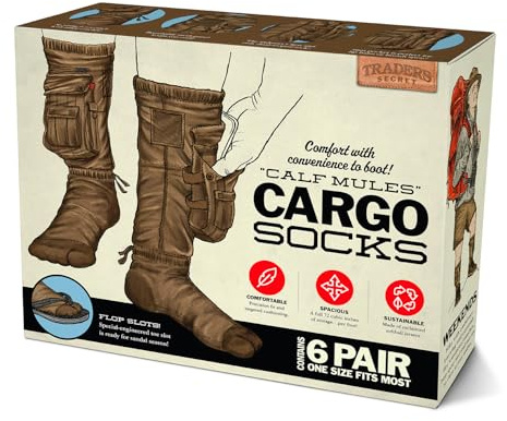 Prank-O Cargo Socks Prank Gift Box – Empty Joke Present Box for Adults & Teens, Funny Gag Gift Wrap for White Elephant, Secret Santa, Christmas, Birthdays, Office Parties & Holiday Gift Exchanges