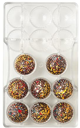DECORA 0050155 MOLDE PARA PRALINAS DE CHOCOLATE AURORA Ø 33 X 15 H MM 14 CAVIDADES