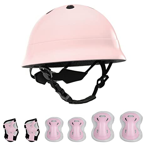 OLYSPM Knieschoner Kinder Protektoren Kinder,Mädchen & Jungen Knieschoner Set für Kinder von 3-13 Jahren, 7 in 1 Protektoren Set für Skateboard Skate Skiing