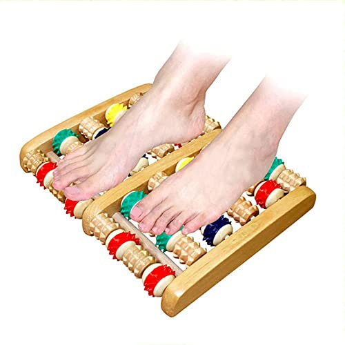 Massagegerät Für Füße Holz,Fußmassageroller Zur Wellness Für Zu Hause Und Büro Fußmassage Von Stressreduzierung Und Schmerzen Aus Fersensporn Fussmassagegerät