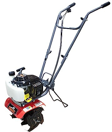 Thunderbay Cultivator 2Cycle 52cc Gas Powered Tiller w/Adjustable 4 Steel Tines Small Rototiller