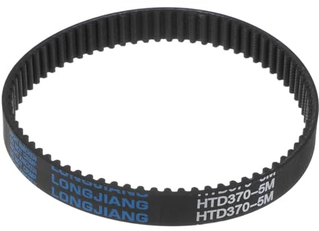sourcing map HTD5M-370 Gummi Zahnriemen 74 Zähne Geschlossene Schleife Riemenscheibe Zahnriemen 15mm Breite, 370mm Umfang Synchronriemen Gummizahnriemen Keilriemen Antriebsriemen