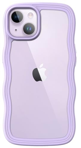 JETech Wavy Case for iPhone 14 Plus, Purple