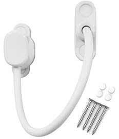TruMAX Keyless Window Door Lock Cable Restrictor (10 Pack) - White