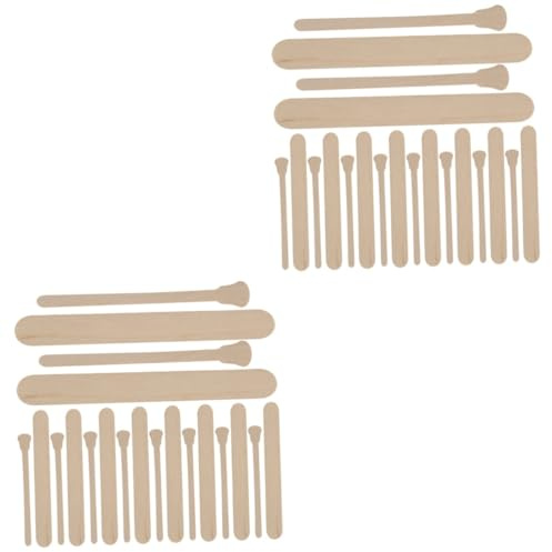 Beavorty 200pièces Bâtonnets Pour Épilation Spatules Réutilisables Pour Application De Cire Outils De Pour Épilation à Et Salon