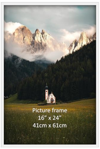 Giftgarden Cornice 40x60cm,Cornice Bianca in Alluminio,Cornice da Parete, Decorazione per Casa,1 Pezzo