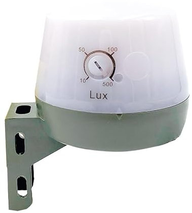 Interruptor crepuscular mural SUN, con ajuste de lux externo - Idrhaus