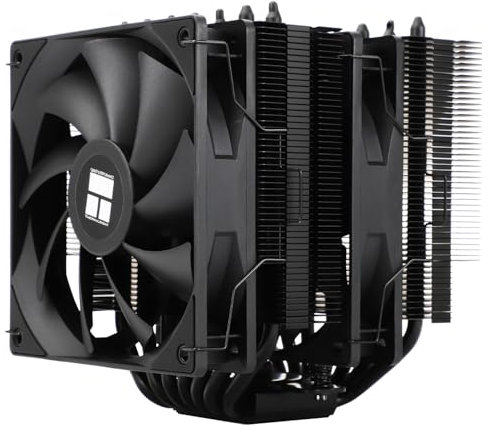 Thermalright Phantom Spirit 120 SE BLACK - Ventilateur double TL-C12B V2 PWM et tours doubles, 7 tubes de chaleur, dissipateur de chaleur pour AM4/AM5&Intel LGA1851/1700/115X/1200, noir