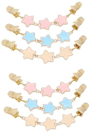 WRITWAA 6 Stk Cardigan-Clips Pullover Clips an Kragenclips Pulloverklammern für Damenbekleidung cardigan clip clips für strickjacken funky Damenpullover Pullover-Kettenclips Pullover-Clips