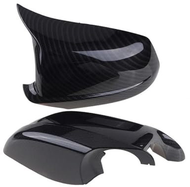 Seitenrückspiegel Abdeckkappe 51167216369 51167216370 Für 5-Serie F10 F11 F18 Für Pre-LCI 2010 2011 2012 2013 Auto Rückspiegel Kappe Seite Spiegel Abdeckung Zubehör Spiegelkappen(Carbon Pattern)
