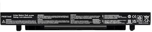 FESTAS A41-X550A A41-X550 Batterie Compatible avec ASUS X550 X550C X550CA | X550CC X550L X550V R510 R510C R510CA R510CC R510J R510JK R510L R510LA R510LB R510LC R510VB R510VC A550 A550J F550