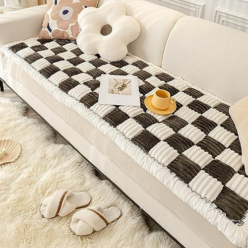 Lustige cremefarbene Haustiermatte, Couchbezug, verdickte Winterdecke für Hunde und Katzen, maschinenwaschbar, rutschfeste Bodenmatte, 45 x 45 cm, Schwarz
