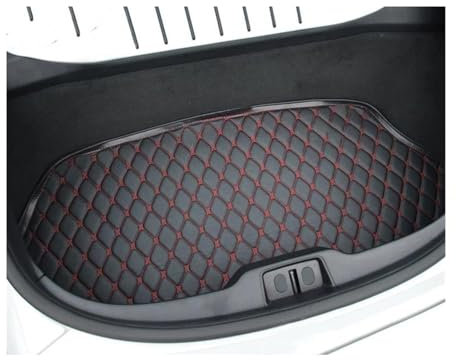 DZSGJNOF Tapis de Coffre Tapis Coffre Voiture en Cuir Couverture Doublure Chargement pour 718 pour Boxster pour Cayman 987 981 982 2014-2020 Voiture Coffre Tapis(Black Black wire)
