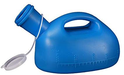 Botella de orina,urinarios portatiles, Urinario masculino portátil de 2000 ml, inodoro de viaje for hombres, recolector de orina